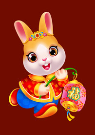 2023兔年卡通兔子