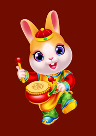 2023兔年年画