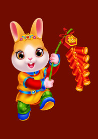 2023兔年年画