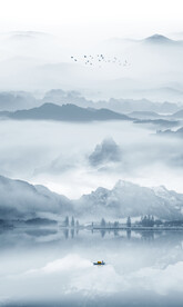 意境山水画