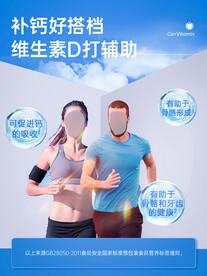 钙片保健品海报