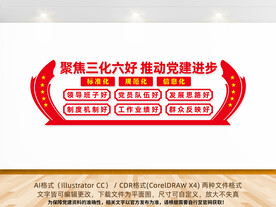 三化六好党建文化墙