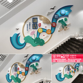 廉政楼道文化墙