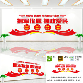 拥军优属文化墙