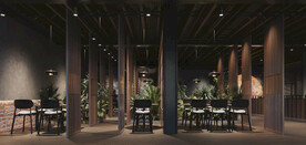 模型图设计效果图室内一角商场