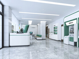 银行办公区  银行营业厅 