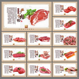 猪肉背景墙