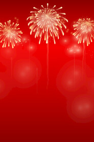 烟花烟火喜庆红色闪亮光线条背景