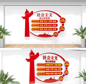 社会主义核心价值观文化墙