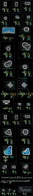 各种泡池详图CAD图库