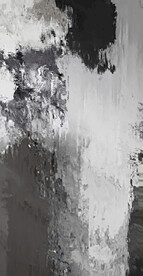 灰色抽象色块笔触拼接油画玄关