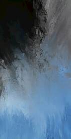 抽象色块笔触拼接油画玄关