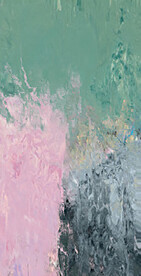 粉抽象几何色块划痕拼接油画玄关