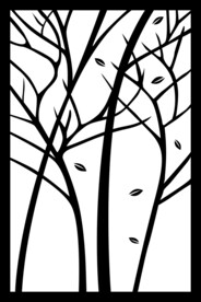 高清分层树枝打印图