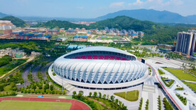 清远奥林匹克体育中心航拍视频