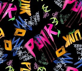 黑色  彩色字母