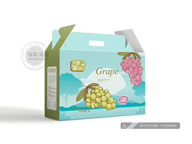 卡通葡萄包装 平面图