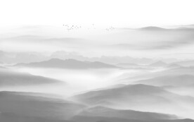 别墅意境客厅山水 TIF分层