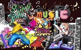 酒吧KTV工装背景墙图片