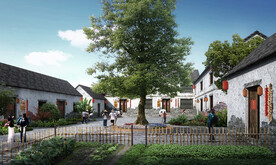 乡村民宿景观设计效果图