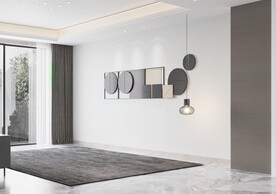 现代极简 轻奢客厅 空场景