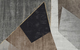 现代简约北欧轻奢几何抽象地毯