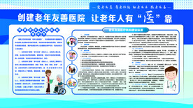 创建老年友善医院展板