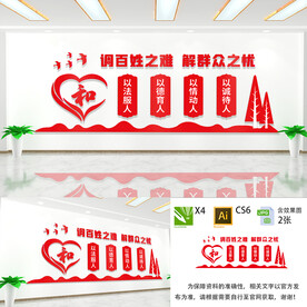 和为贵调解室文化墙