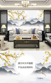 中国风中式背景墙