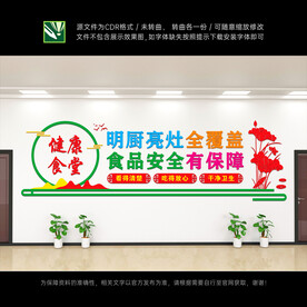 学校食堂文化墙