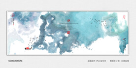 水墨山水装饰画