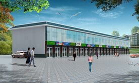 汽贸中心外观效果图