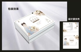 女性养生包装效果图+平面图 