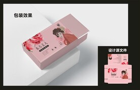 女性养生包装效果图+平面图 