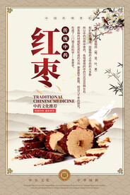 红枣中药海报