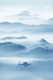 意境别墅山水画