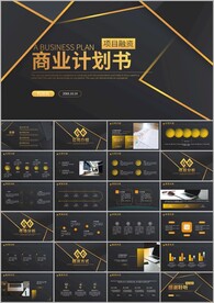 简约商务融资商业计划书ppt