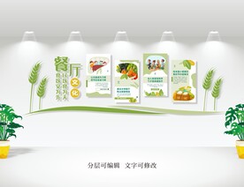 食堂餐厅文化墙