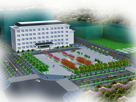 办公楼绿化效果图