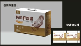土鸡蛋包装效果图+平面图 
