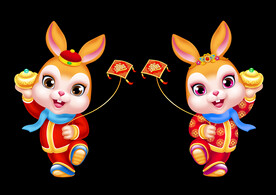 2023兔年卡通兔子