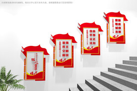 社会主义核心价值观楼梯展板