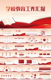 红大气学校教育工作汇报PPT