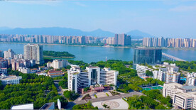 清远市政府周边环境江景高清航拍