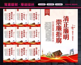 廉洁展板