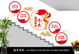 建党精神楼梯