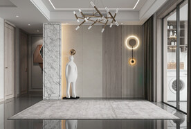 现代轻奢客厅背景墙