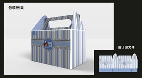 休闲零食包装效果图和平面图  