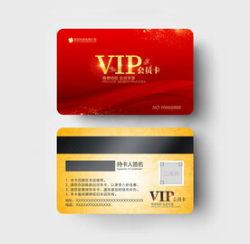 红色会员卡