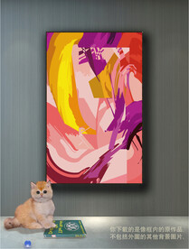 南美轻奢抽象装饰画 